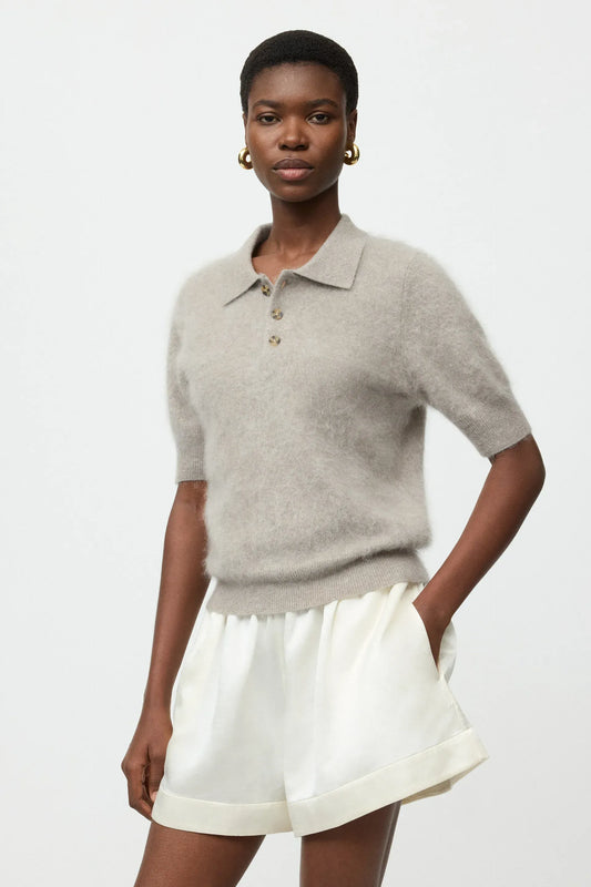 Pullover Brushed Pique in Greige