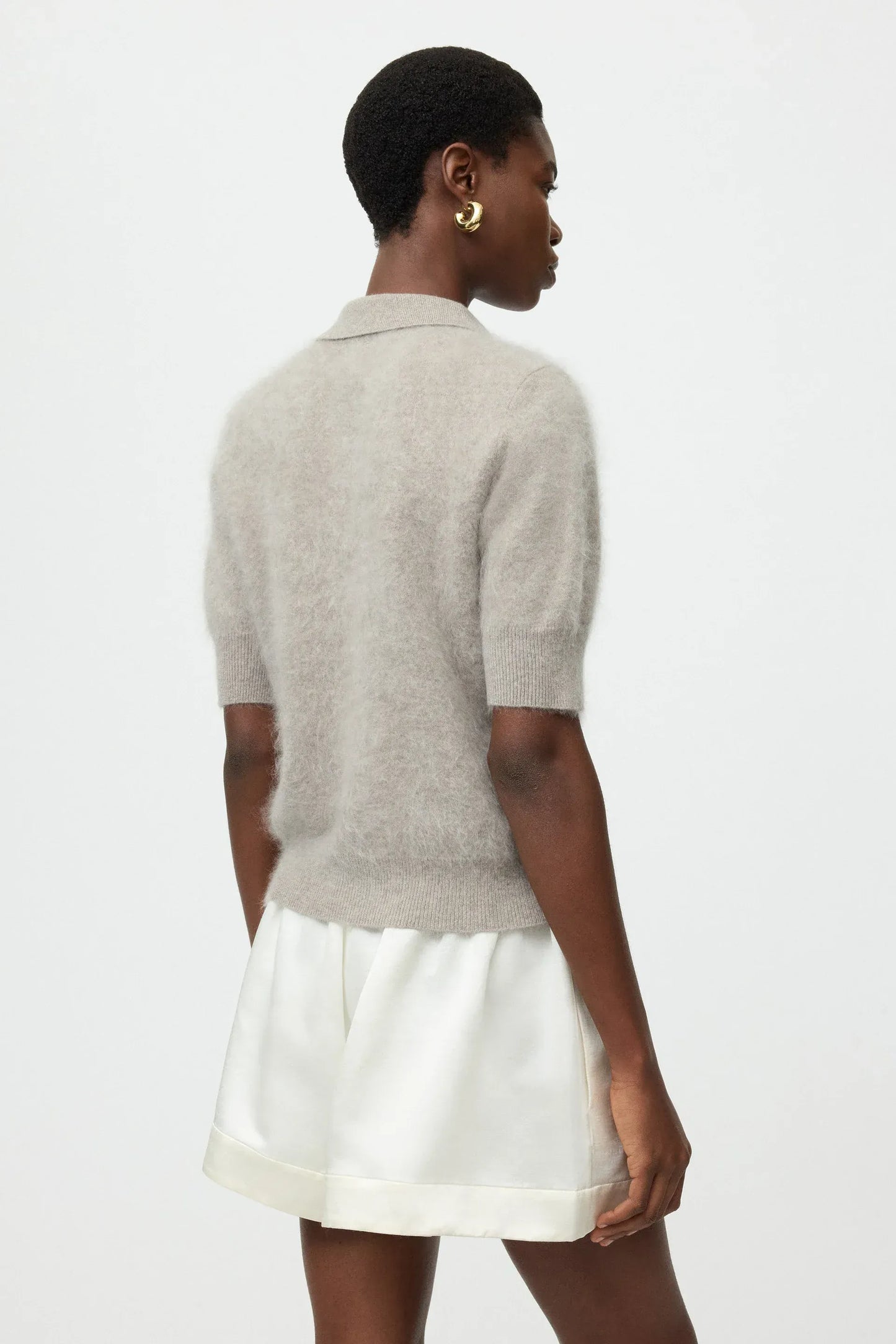 Pullover Brushed Pique in Greige