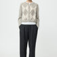 Cardigan Argyle in Greige
