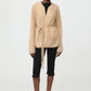Cardigan Brushed in Camel