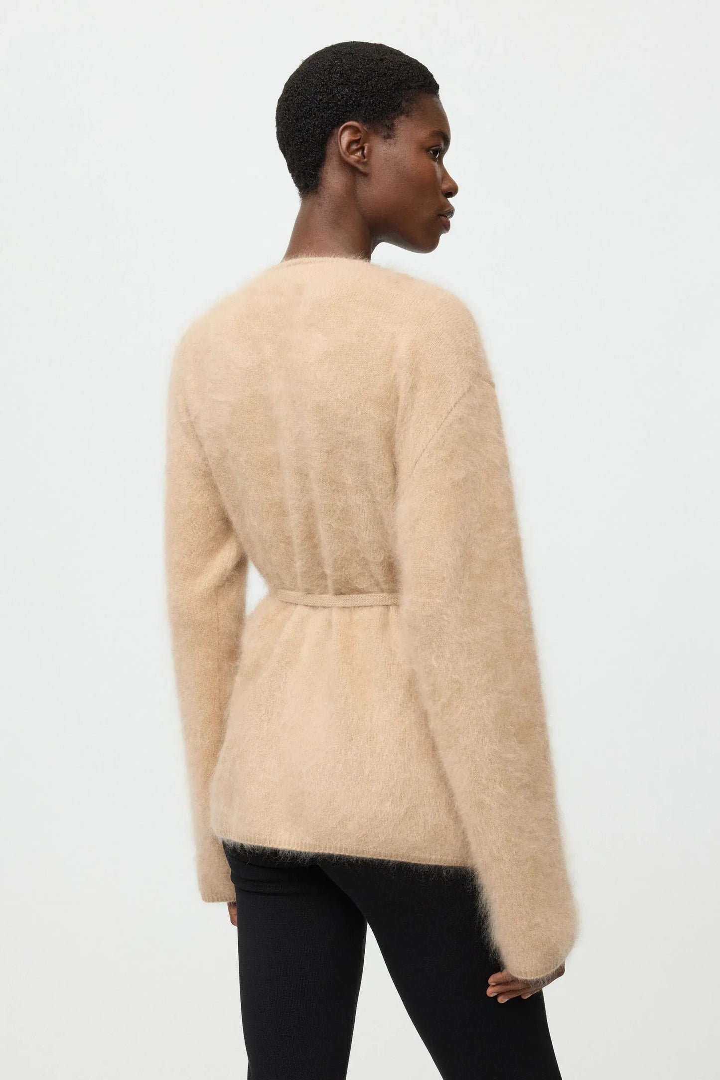 Cardigan Brushed in Camel