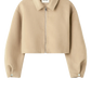 Jacke Zip in Camel