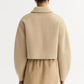 Jacke Zip in Camel