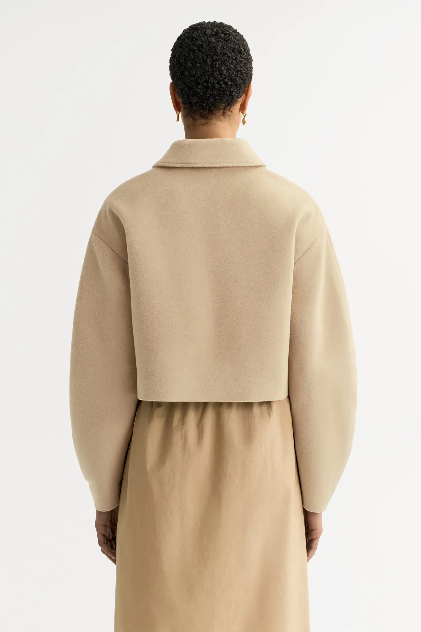 Jacke Zip in Camel
