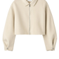 Jacke Zip in Cream