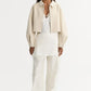 Jacke Zip in Cream
