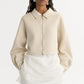 Jacke Zip in Cream