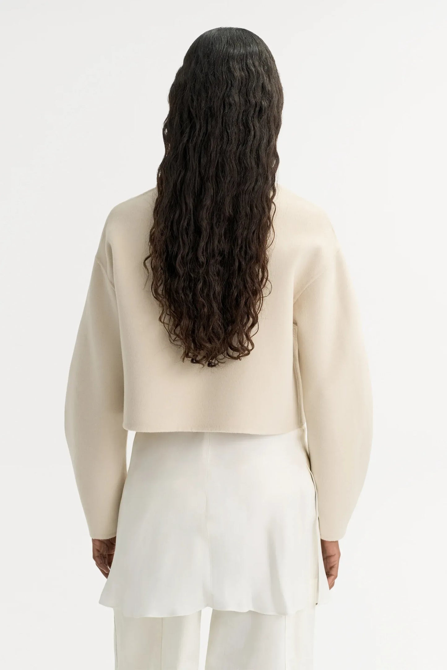 Jacke Zip in Cream