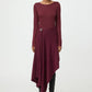 Longsleeve Lightweight Jersey Crewneck in Bordeaux