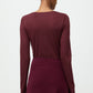Longsleeve Lightweight Jersey Crewneck in Bordeaux