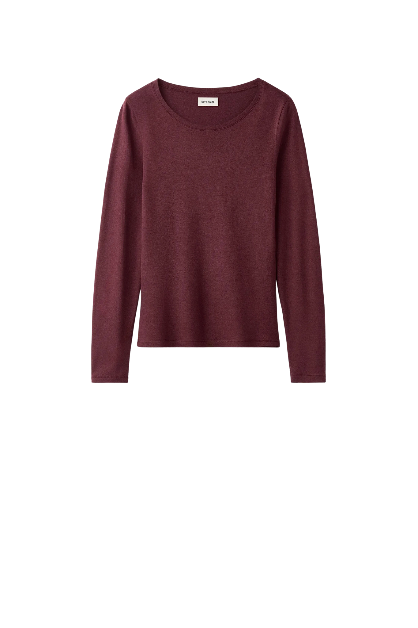Longsleeve Lightweight Jersey Crewneck in Bordeaux