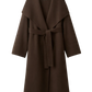Mantel Long Coat in Mocha