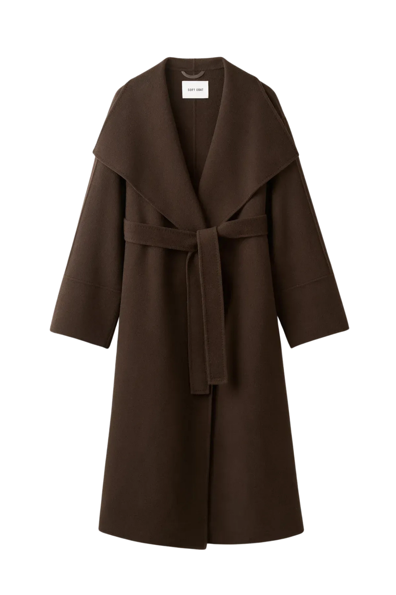 Mantel Long Coat in Mocha