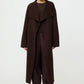 Mantel Long Coat in Mocha