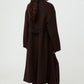 Mantel Long Coat in Mocha