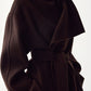 Mantel Long Coat in Mocha