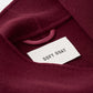 Mantel Long Coat in Bordeaux