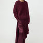 Pullover Brushed Boyfriend Crewneck in Bordeaux