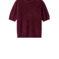 Pullover Brushed Short Sleeve in Bordeaux