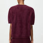Pullover Brushed Short Sleeve in Bordeaux