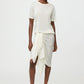 Pullover Brushed Short Sleeve in Featherwhite