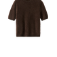 Pullover Brushed Short Sleeve in Mocha