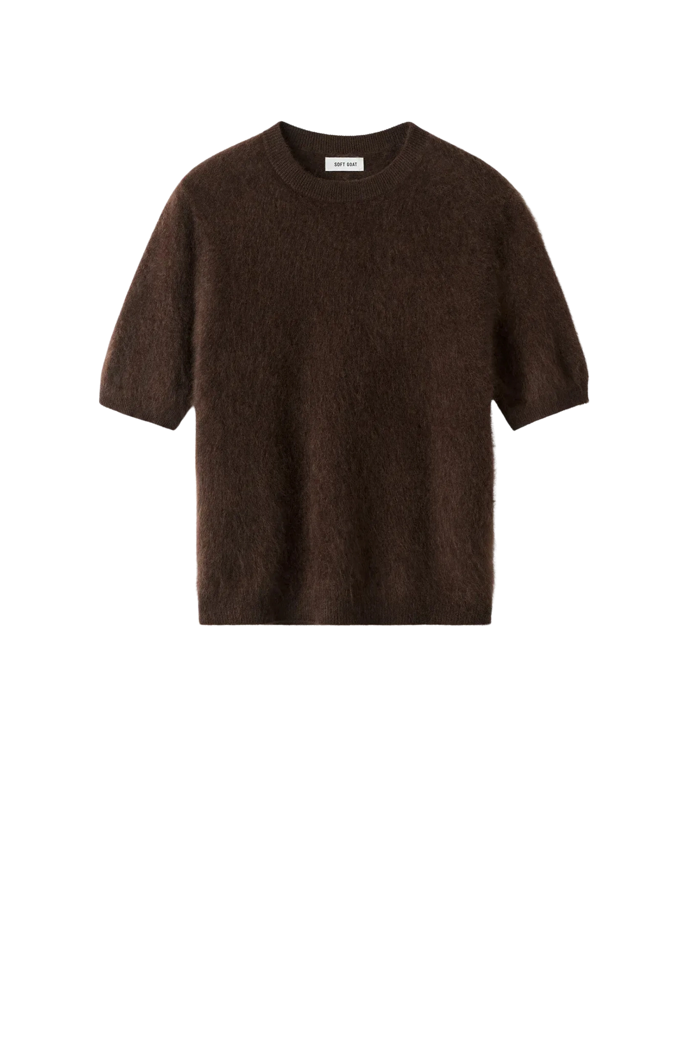 Pullover Brushed Short Sleeve in Mocha