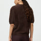 Pullover Brushed Short Sleeve in Mocha