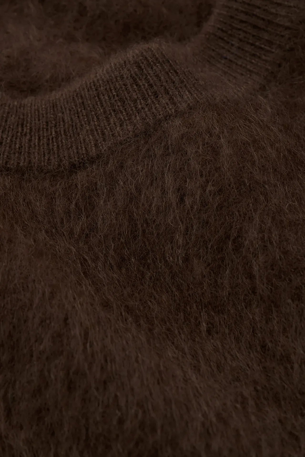 Pullover Brushed Short Sleeve in Mocha