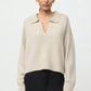 Pullover Relaxed Fit Polo Shirt in Chalk