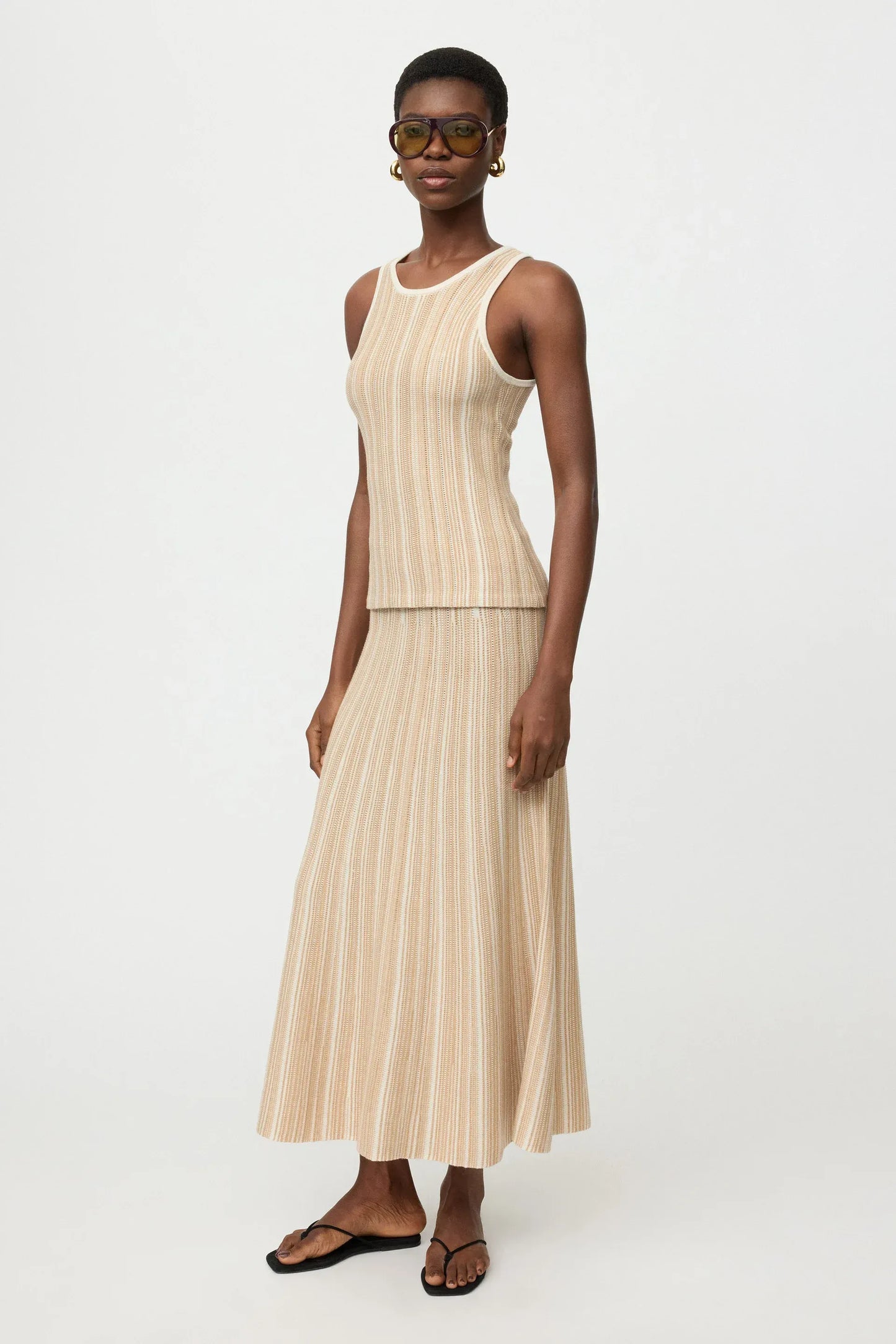 Rock Textured Striped in Camel