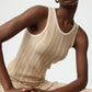 Rock Textured Striped in Camel