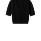 Shirt Brushed V-Neck in Black