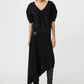Shirt Brushed V-Neck in Black