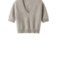 Shirt Brushed V-Neck in Greige