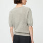 Shirt Brushed V-Neck in Greige
