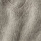 Shirt Brushed V-Neck in Greige