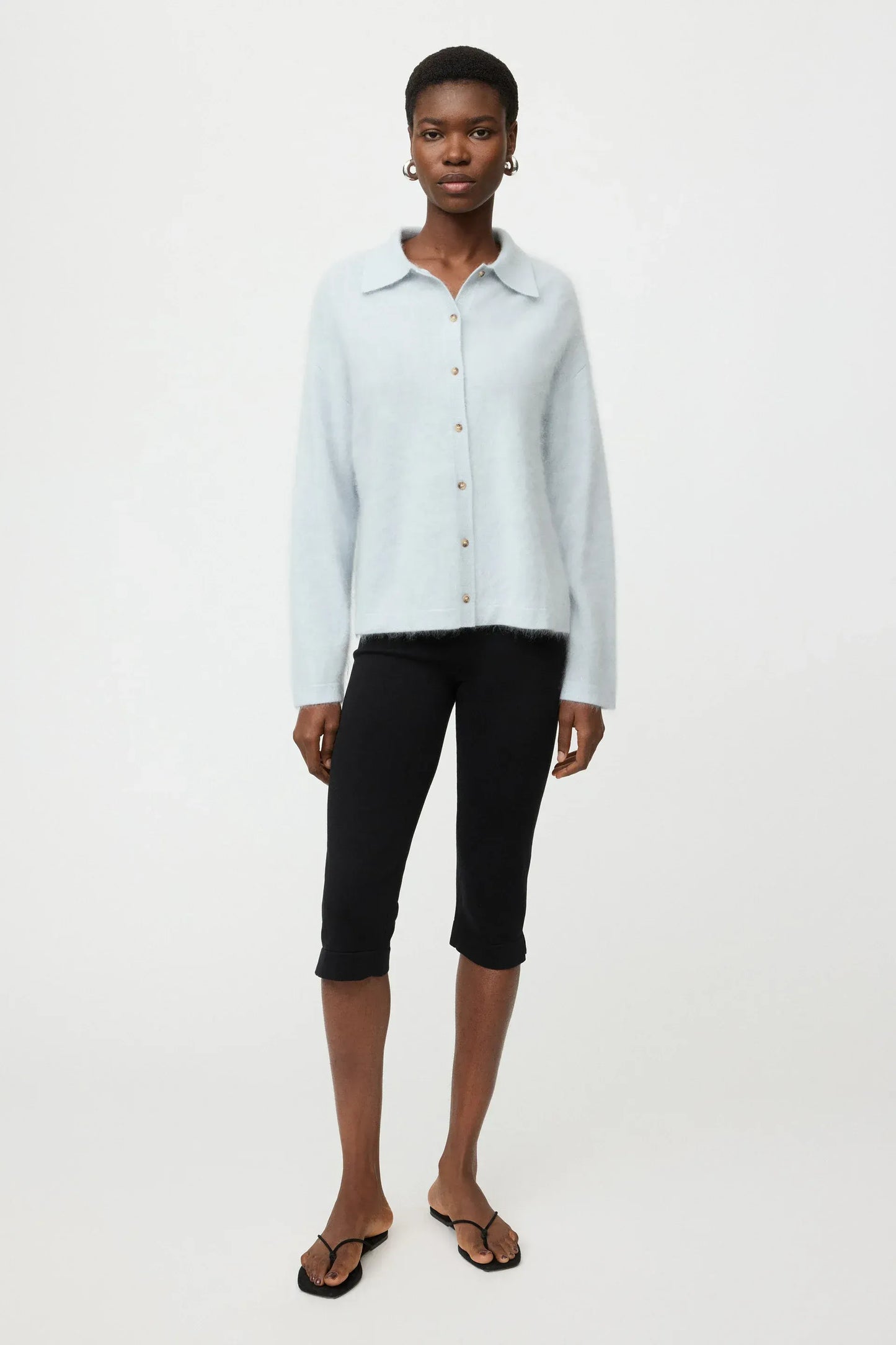 Shirt Brushed in Ice Blue