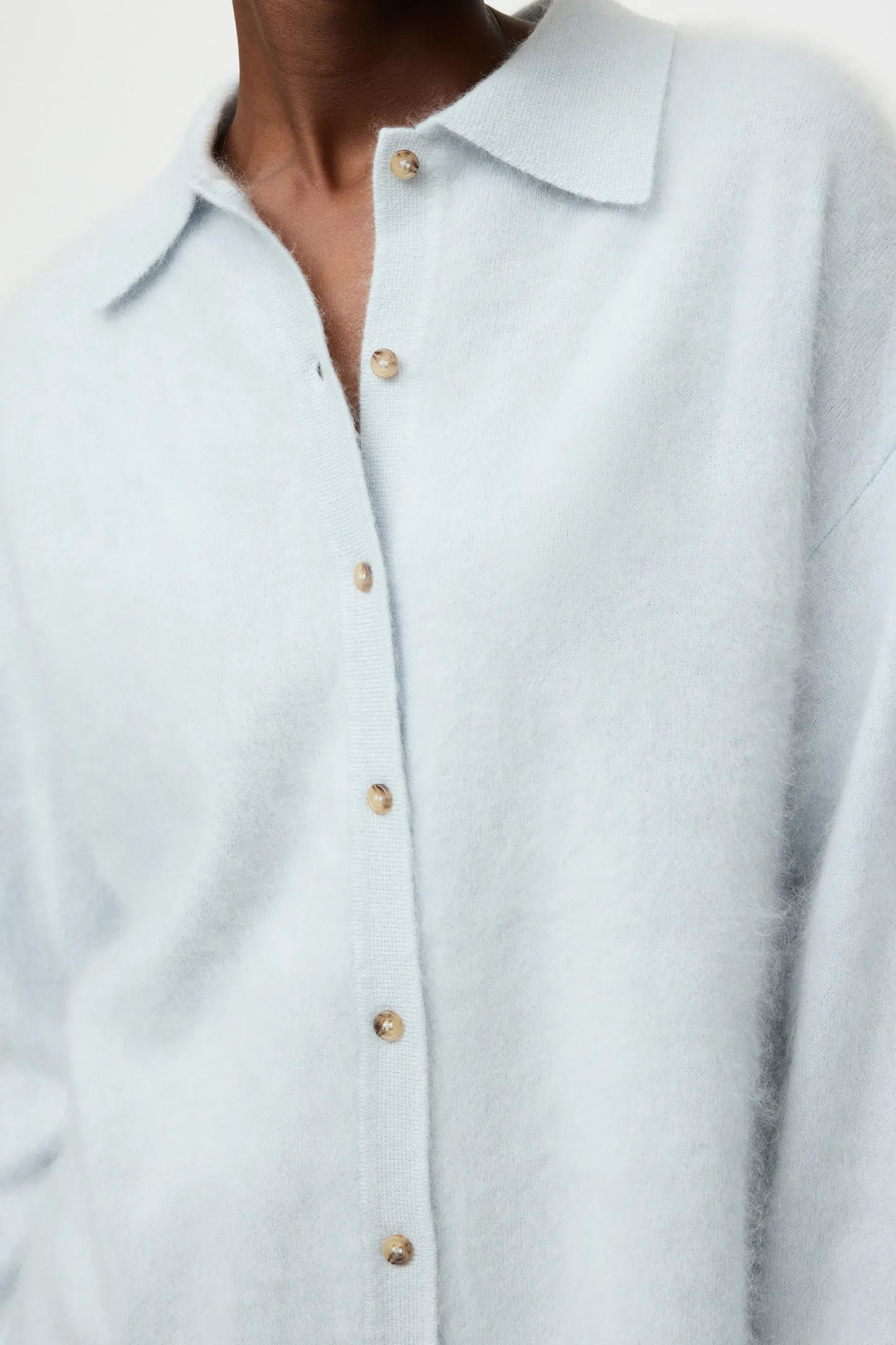 Shirt Brushed in Ice Blue