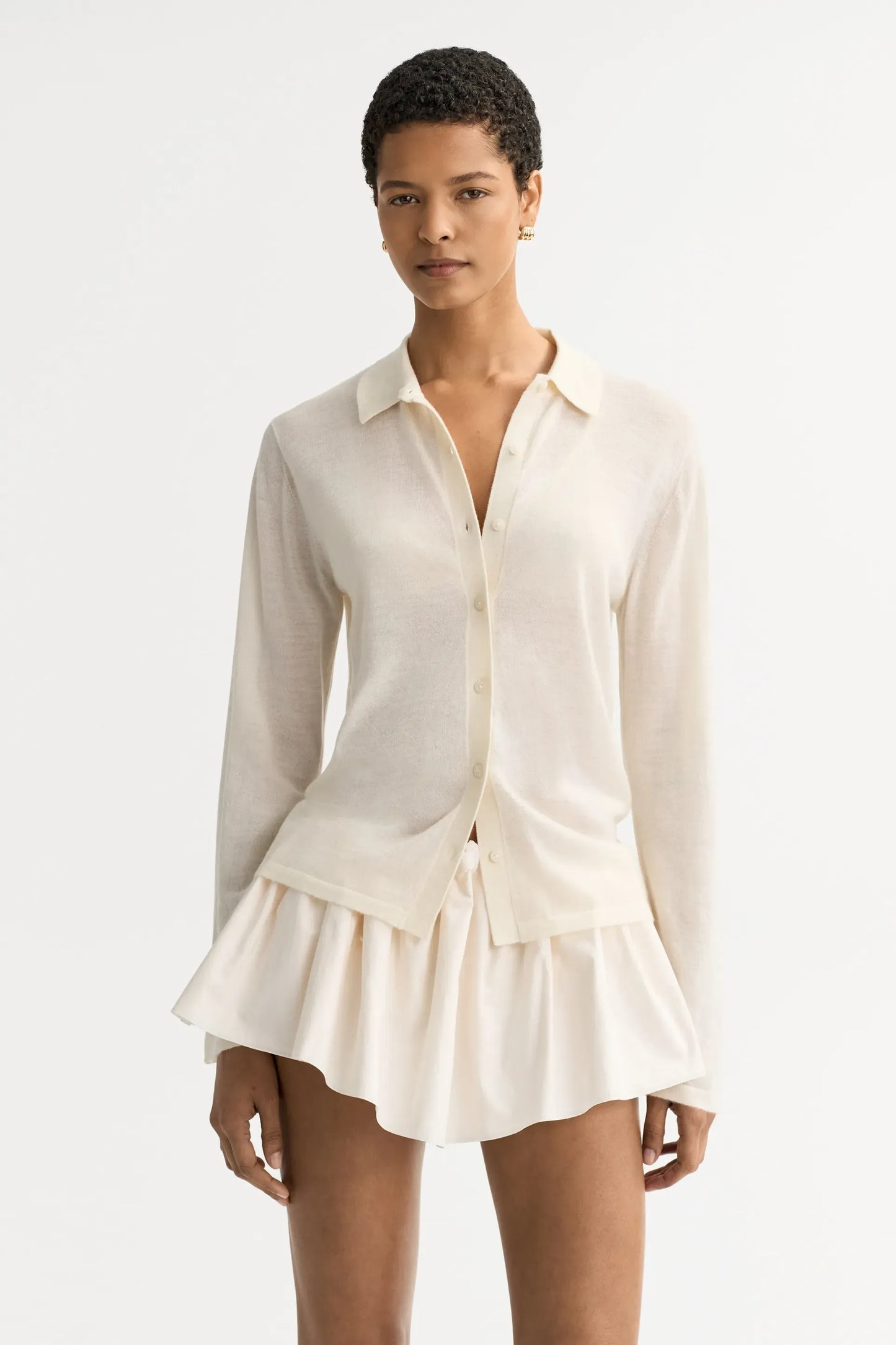 Shirt Featherlight in Bone