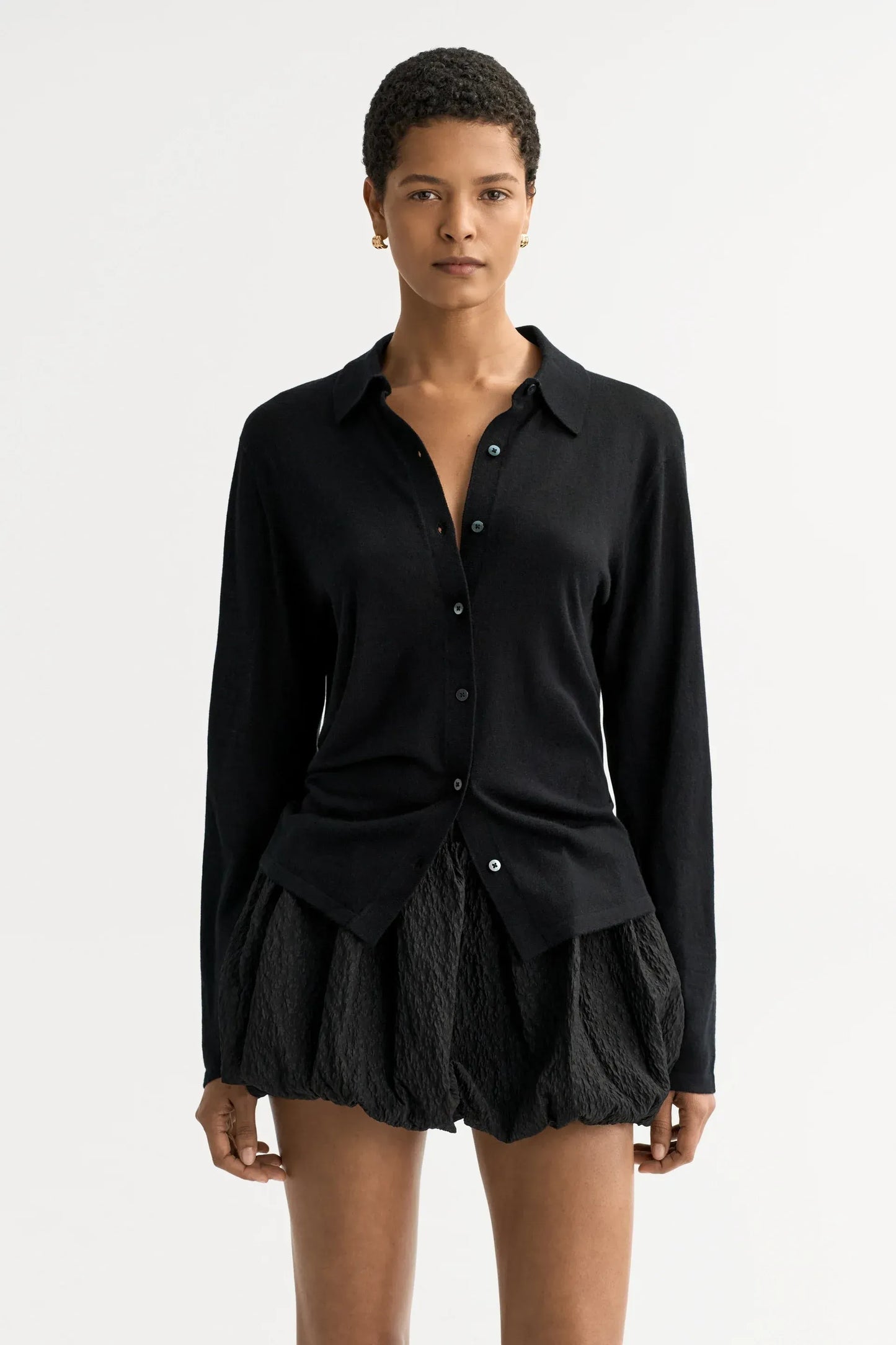 Shirt Featherlight in Black