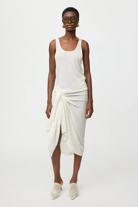 Top Featherlight Singlet in Feather White