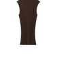Top Featherlight Turtleneck Singlet in Mocha