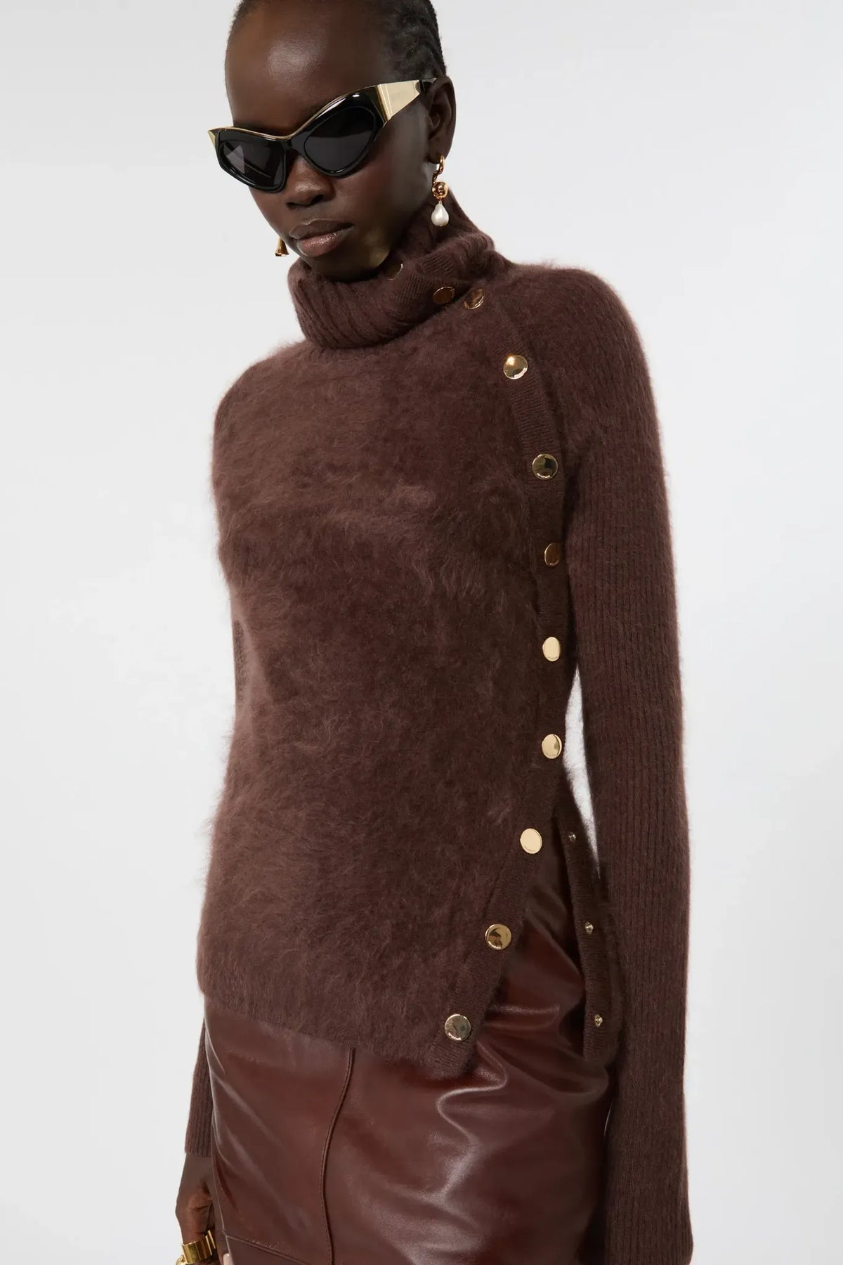 Pullover Boa in Schokolade