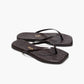 Flip-Flops Square Toe Lily Croc in Carob