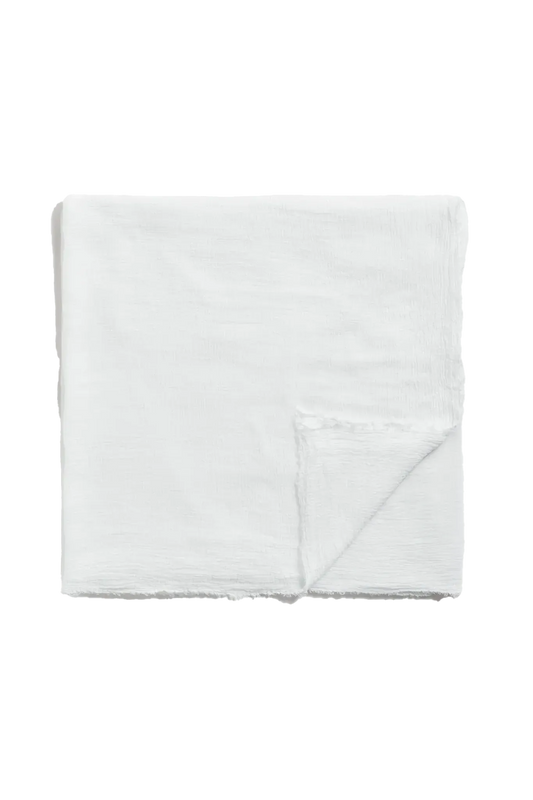 Schal Crinkled in White