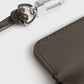 Leather in Bark Keyring