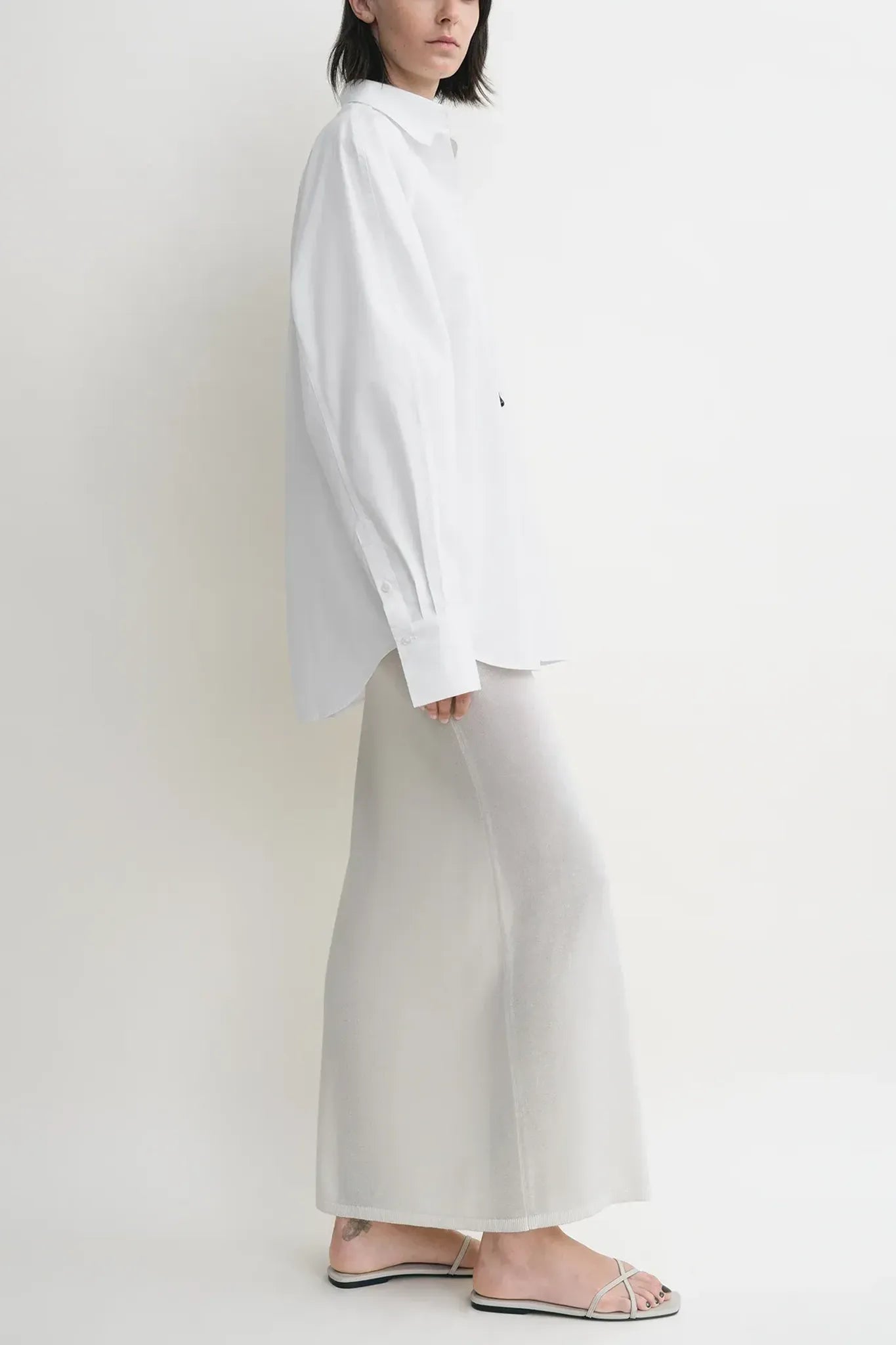 Raw Raglan Shirt in White