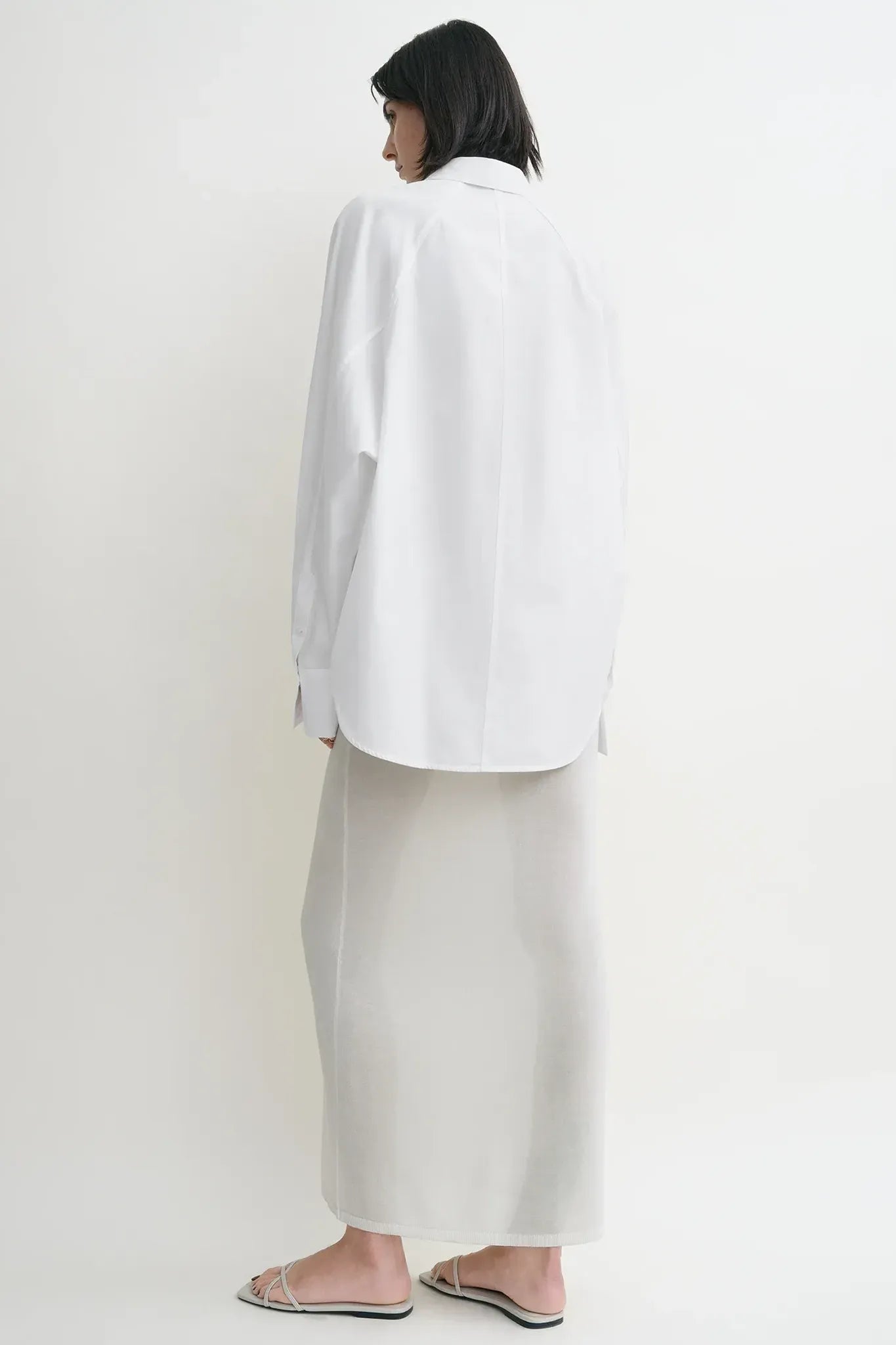 Raw Raglan Shirt in White