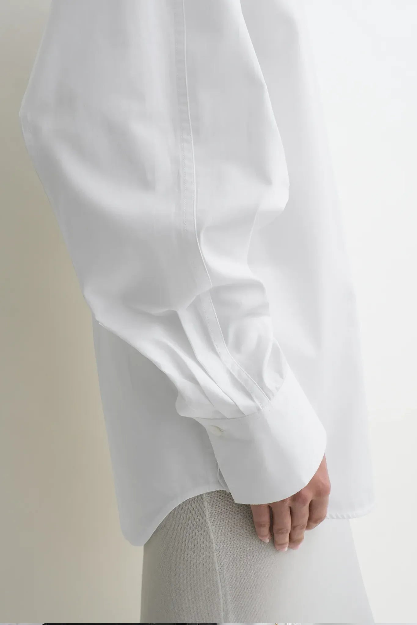 Raw Raglan Shirt in White